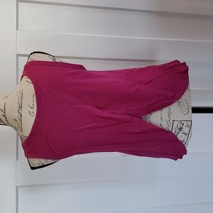 Loft pink tank with split back